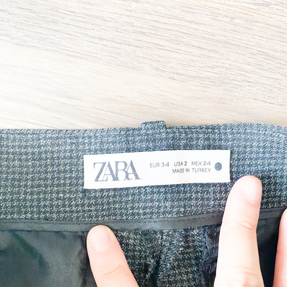 🌻 ZARA Business Casual Trousers Size 2 - Picture 5 of 5